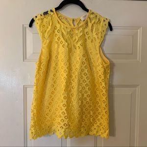 Yellow Crochet Top
